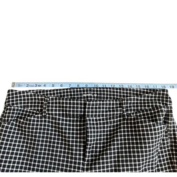 Old Navy Black White Plus Career Office Straight Leg Pixie Dress‎ Pants Size 16 - Picture 10 of 13
